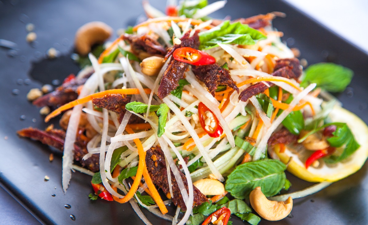 Dried Beef Salad - A preferred halal snack in Vietnam - Yallavietnam